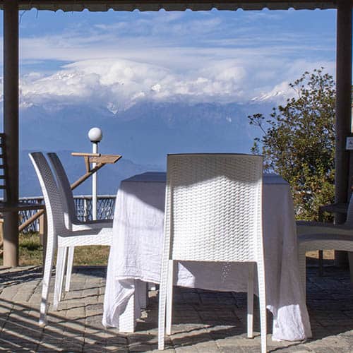 View of the valley from Anutri Hill Resort
